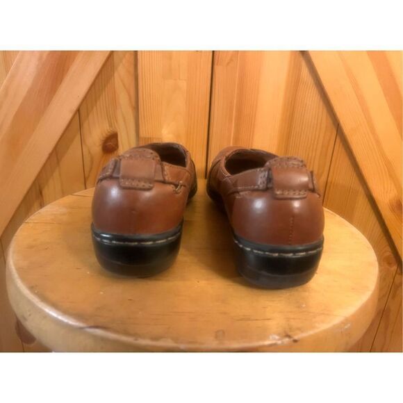 Clarks Evianna Fig Leather Slip On 26108336 Brown size 7.5M - Picture 4 of 7
